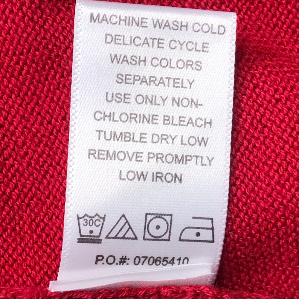New Jessica London Red Knit Mockneck Gold Button Detail Sweater 22/24 - Picture 14 of 16